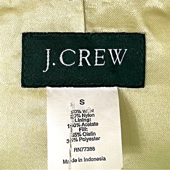 J. Crew Women’s Pea Coat Hotsell Size S Green Classic Preppy Timeless Winter - Picture 11 of 12